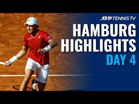 Tsitsipas Battles Cuevas; Ruud Bests Fognini, Humbert Advances | Hamburg 2020 Day 4 Highlights