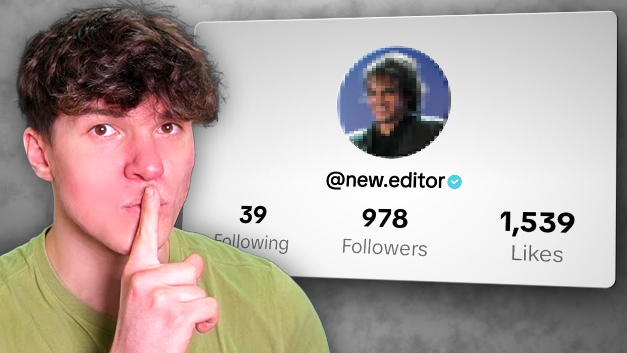 I MADE A NEW SECRET EDITING ACCOUNT