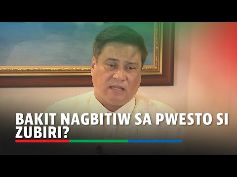 Bakit nagbitiw sa pwesto si Zubiri? ABS-CBN News