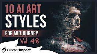 10 DARK & FUN Midjourney Prompts Styles & Phrases: Vol 48