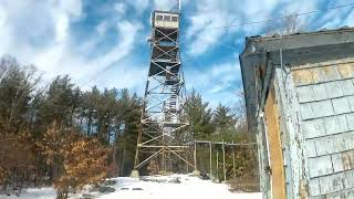 UpNorth Virtual Trail Tour: Winter 2022 Federal Hill Fire Tower Trail Milford NH