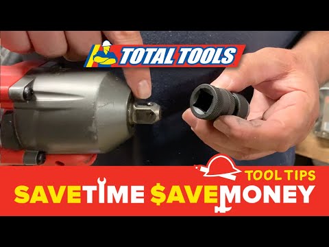 Milwaukee 1/2-Drive Socket to 1/4-Hex Quick Change Adaptor - Shockwave