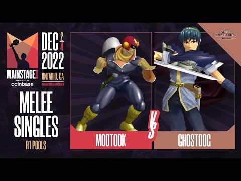 Mootook (Captain Falcon) vs GhostDog (Marth) - Melee Singles Pools Winners Round 1  - Mainstage 2022