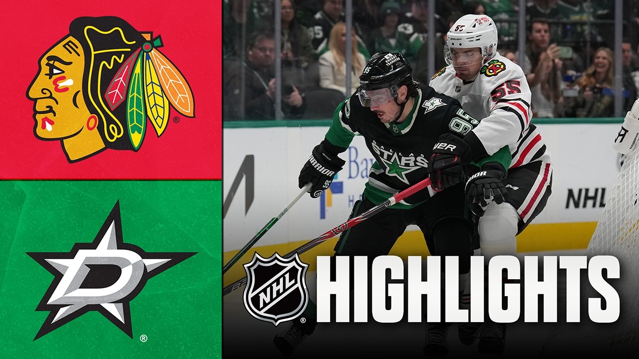 Blackhawks vs. Stars | NHL Highlights | March 08, 2026