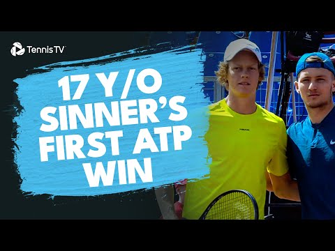 17 Year-Old Jannik Sinner's First-Ever ATP Win!