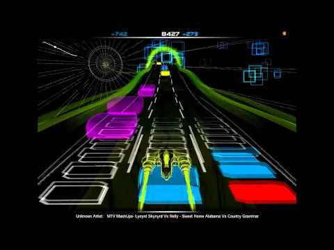 Lets Play: Audiosurf: MTV Mash-up Lynryd Skynyrd vs Nelly