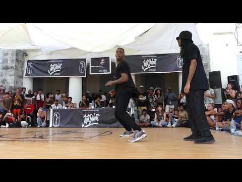 Juste debout île de la Réunion Hip hop 2020 - (Regi Hybride & Badd Machine) vs (Blackshadow & Ulkio)
