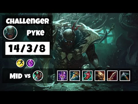 Pyke 11.18 Gameplay Challenger S11 Mid (14/3/8) - OCE