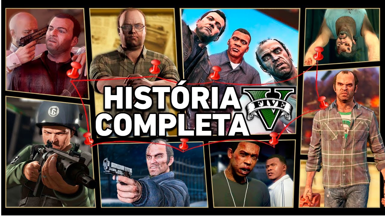A HISTÓRIA COMPLETA DO GTA 5 COMO VOCÊ NUNCA VIU!