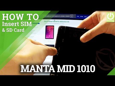 How to Insert SIM & SD in MANTA MID1010 3G - Instal SIM & SD Card
