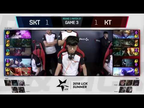 Faker Plays Aatrox   SKT vs KT Game 3 Highlights   2018 LCK Summer W3D1