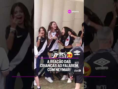 OLHA A REAÇÃO DAS CRIANÇAS FALANDO COM O NEYMAR! 😍 #shorts