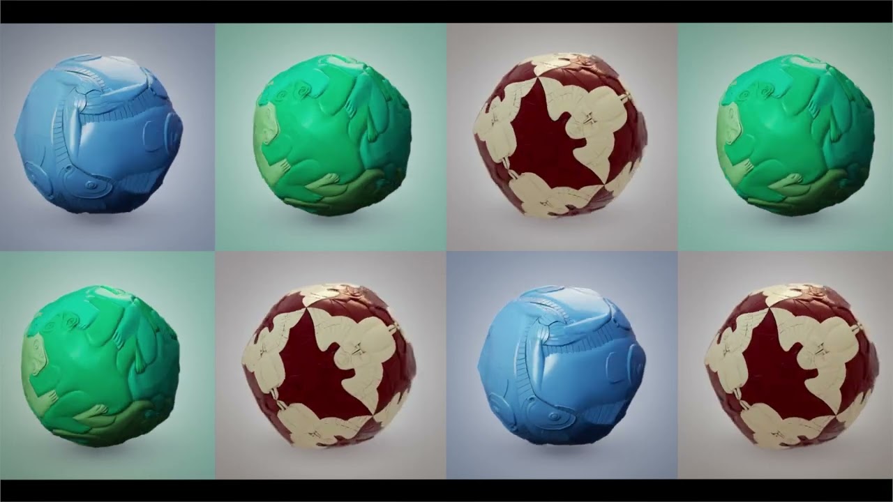Escher Esferas animadas Modelo 3D