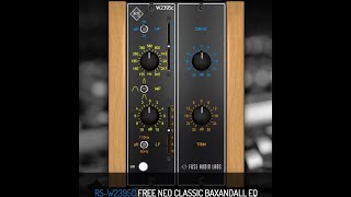 Video thumbnail for Fuse Audio Labs RS-W2395C FREE NEO CLASSIC BAXANDALL EQ Equalizer Plugin (Free Plugin) by Julian Doe