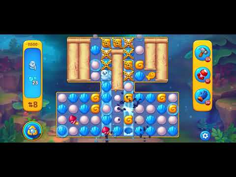 Fishdom level 11500 no boosters フィッシュダム ノーマル