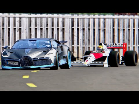 Bugatti Divo vs McLaren F1 1989 - Top Gear Track