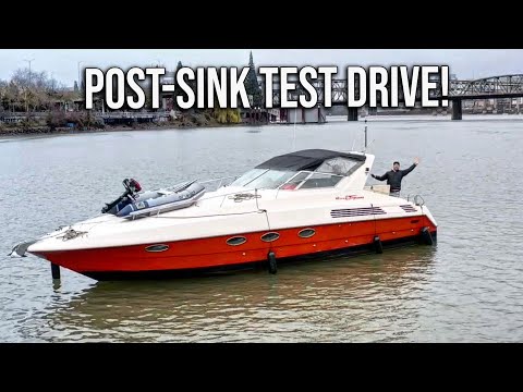 First Test Drive Of My Italian Yacht After It Sank -  WILL IT WORK?
