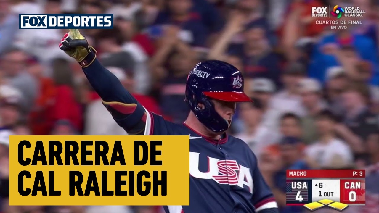 ⚾🔥 CARRERA DE Cal Raleigh | Estados Unidos 5-0 Canadá | World Baseball Classic 2026