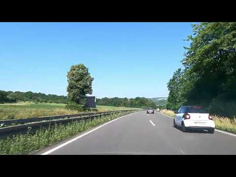 Driving REUTLINGEN to TÜBINGEN - 🇩🇪 Germany 🇩🇪