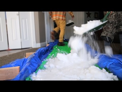 SNOWBOARDING IN MY HOUSE!!