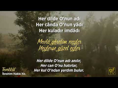 Tefvizname (Tevekkül) İbrahim Hakkı Hz.