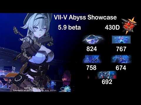 S0 Vill-V Abyss Showcase : Ex RL (430D) : Honkai Impact 5.9 beta