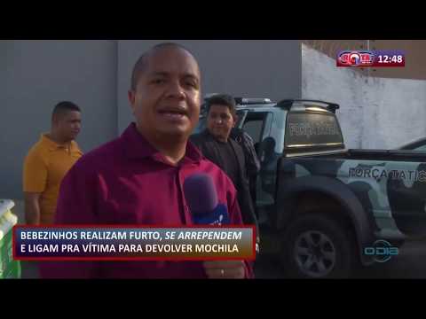 ROTA DO DIA 09 12 2019  Menores realizam furto, se arrependem e devolvem mochila roubada