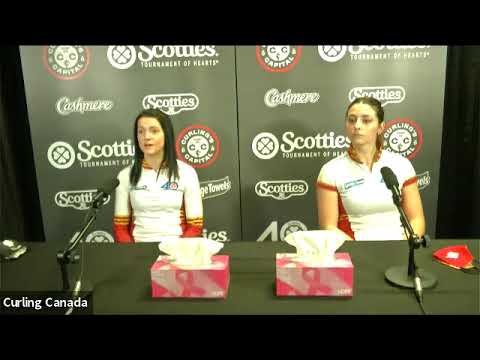 Draw 13 - Media Scrum - 2021 Scotties Tournament of Hearts