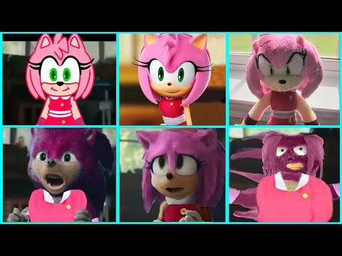 Sonic The Hedgehog Movie AMY SONIC BOOM Uh Meow All Designs Compilation 2