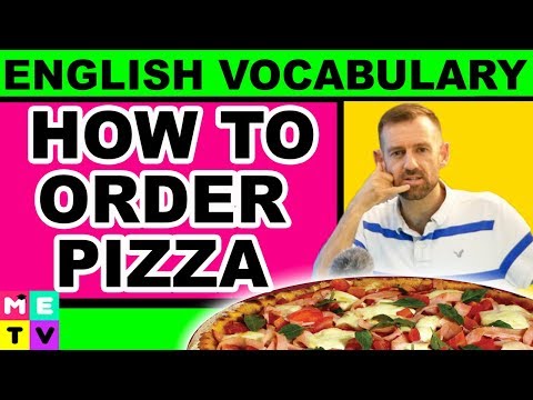 Part of a video titled HOW TO ORDER PIZZA IN ENGLISH - YouTube