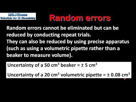 11.1 Random and systematic errors (SL)