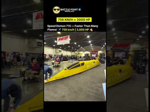 Speed Demon 715 – The World’s Fastest Piston Car at 756 km/h! 🚀