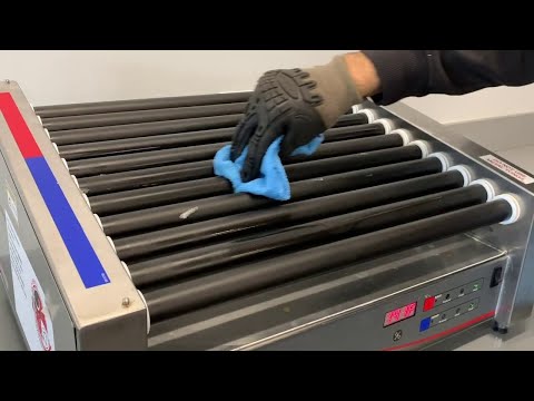YouTube video about: How to clean a hot dog roller grill?
