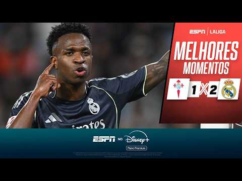 Gols e lances de Celta x Real Madrid
