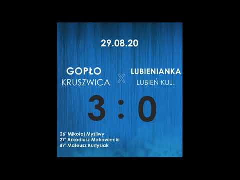 Gopło Kruszwica - Lubienianka Lubień Kuj. 3:0 (29.08.20) [BRAMKI]