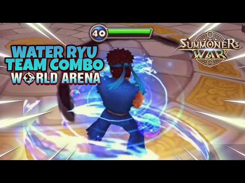 Water Ryu Team Combo in World Arena - Summoners War