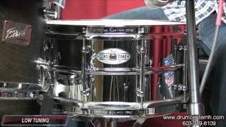 Video thumbnail for Pearl Beaded Steel Sensitone Snare Drum 6.5x14 by Drum Center of Portsmouth