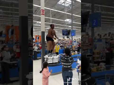 Guy screaming and pours milk all over him at walmart