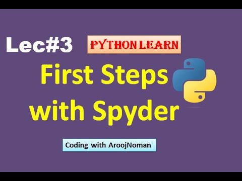 First steps with Spyder | Python Tutorial