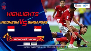 HIGHLIGHTS I INDONESIA - SINGAPORE I 6 bàn thắng, 3 thẻ đỏ cùng thế trận đi.ê.n r.ồ suốt 120 phút!