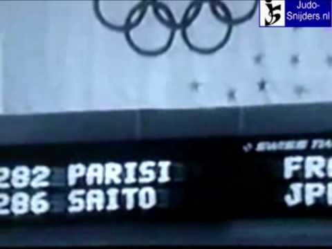 Judo 1984 Los Angeles: Parisi (FRA) - Saito (JPN) [ 95kg].