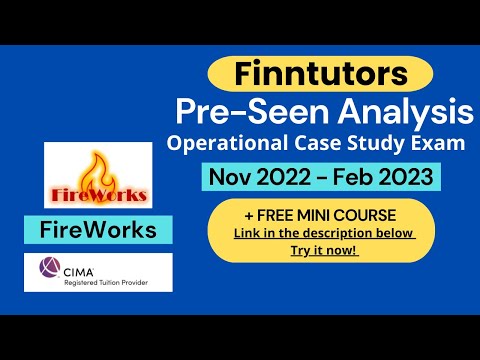 CIMA OCS FireWorks Pre-seen Analysis - February 2023