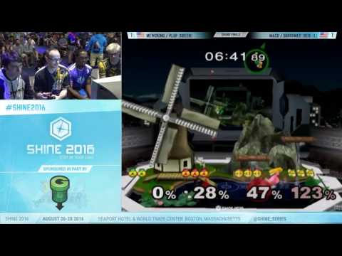 Shine 2016 - Shroomed/MacD vs M2K/Plup SSBM Doubles GF