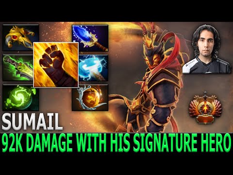 SUMAIL | Ember Spirit | 92K Damage with his Signature Hero | Dota 2 | Pro Gameplay | Highlights