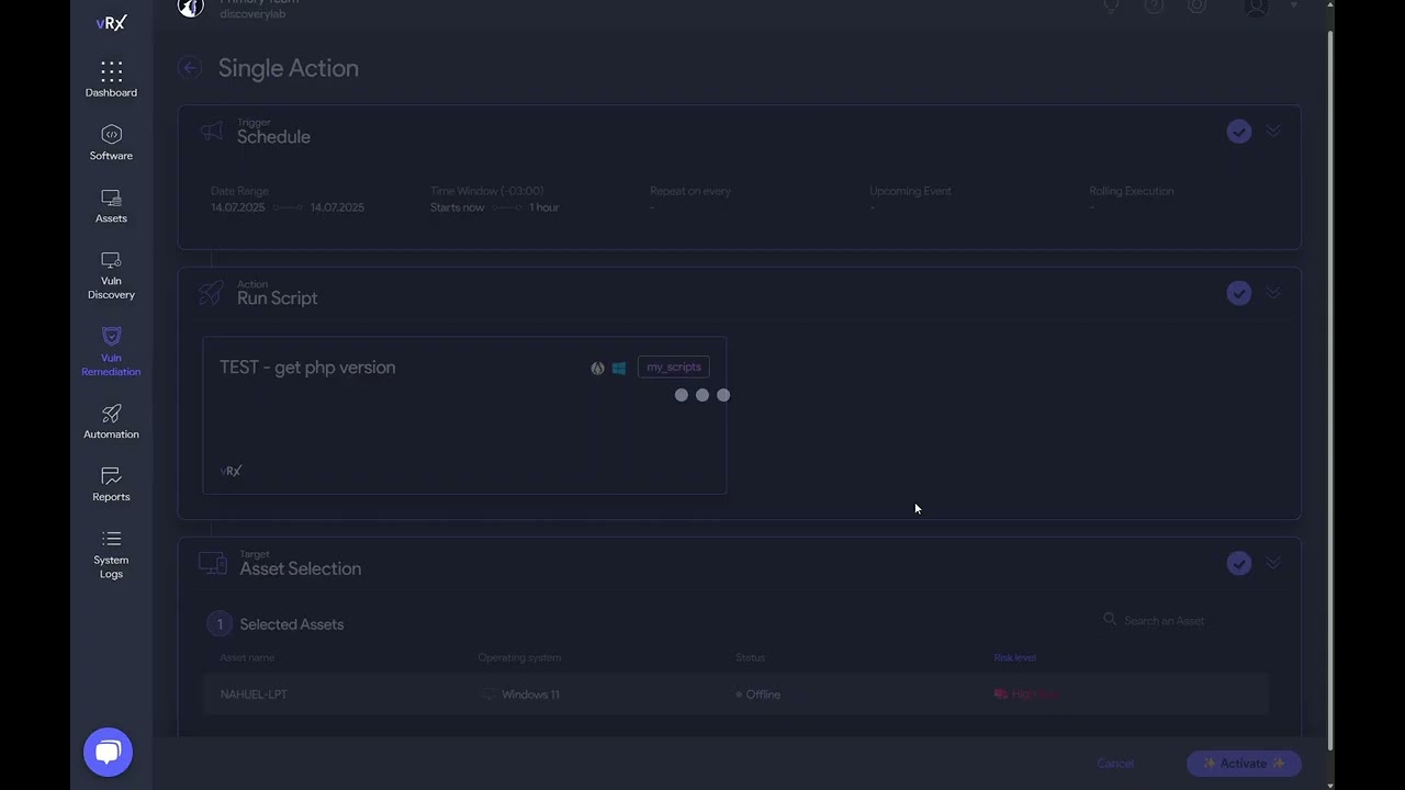 list php versions installed
