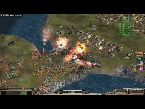 GLA Toxin - Command & Conquer Generals Zero Hour - 1 vs 7 HARD Gameplay