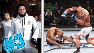 1ST TKO KNOCKOUT! HE GOT LUCKY! BELL SAVED HIM! EA Sports UFC 3 Career Mode Gameplay EP 3