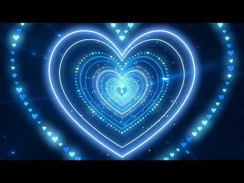 Blue Background💙Love Heart Tunnel Background│Room Lighting Background   Background Lights