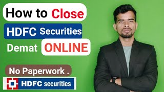 How to close HDFC Demat Account online ? , Close HDFC Securities Online | 2022 Hindi New trick