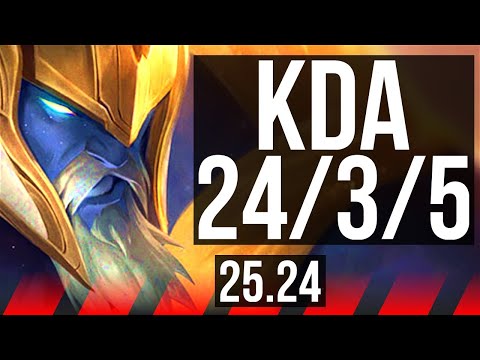 PANTHEON vs DR. MUNDO (TOP) | 90K damage, Good KDA: 24/3/5 | EUW Diamond | 25.24